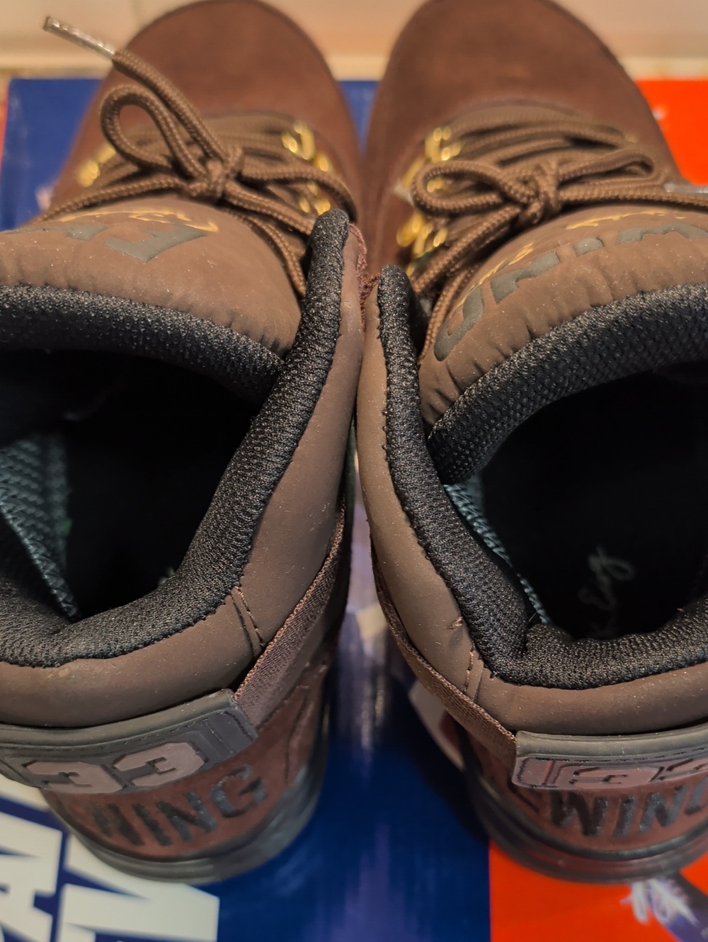 Rare Patrick Ewing 33 Hi Winter Mens Brown Basketball Sneakers Kicks Size 8.5 - Picture 4 of 11